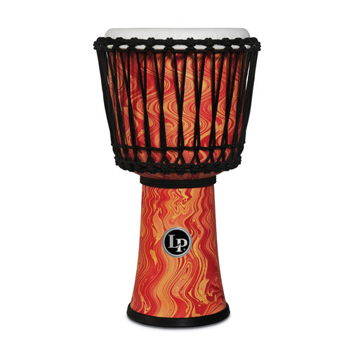 LP LP10" Rope Tuned Circle Djembe with Perfect-Pitch head - Orange Marble LP LP10" Rope Tuned Circle Djembe with Perfect-Pitch head - Orange Marble