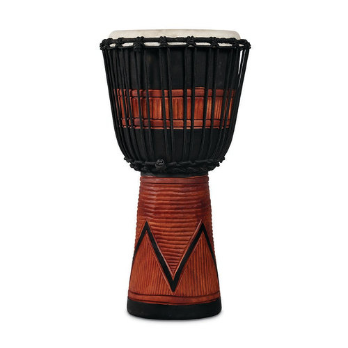 LP LP World Beat Wood Art Medium Djembe, Black LP LP World Beat Wood Art Medium Djembe, Black