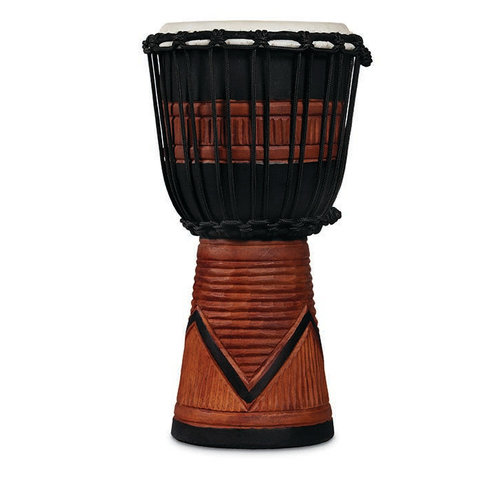 LP LP World Beat Wood Art Small Djembe, Black LP LP World Beat Wood Art Small Djembe, Black