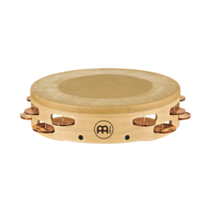 Meinl Meinl Artisan Headed Wood Tambourine Cymbal Bronze Jingles 2 Rows Maple Frame