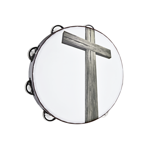 Meinl Meinl 10" Gospel Praise & Worship 1 Row Tambourine Cross Image Meinl Meinl 10" Gospel Praise & Worship 1 Row Tambourine Cross Image