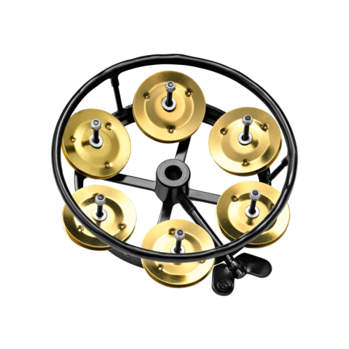 Meinl Meinl Professional Hi Hat Tambourine 5" Brass Jingles 1 Row Black