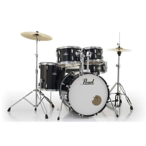 Pearl Pearl Roadshow 5pc Drumset w/20" Bass Drum Jet Black Pearl Pearl Roadshow 5pc Drumset w/20" Bass Drum Jet Black