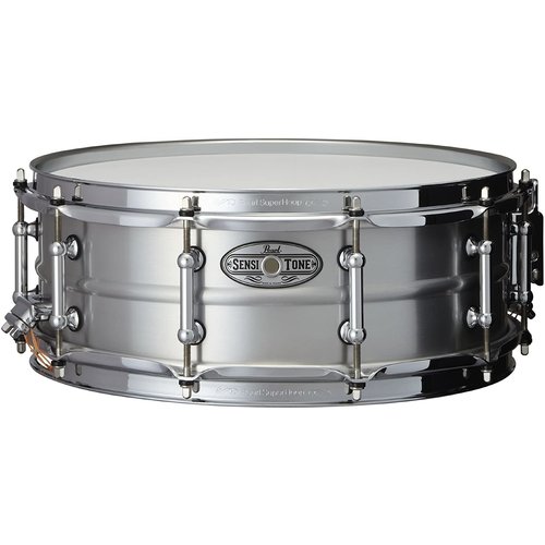 Pearl Pearl 5 x 14" Sensitone Beaded Aluminum w/ Clear Lacquer Finish Snare Drum Pearl Pearl 5 x 14" Sensitone Beaded Aluminum w/ Clear Lacquer Finish Snare Drum