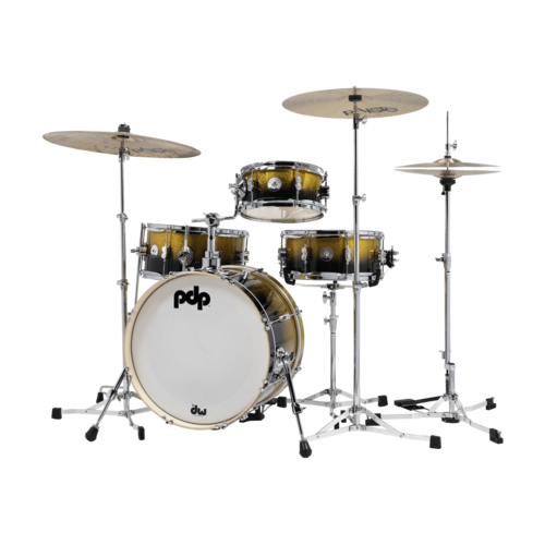 PDP PDP Daru Jones Drum Kit w/Bags & 6000 Hardware, Yellow-Black PDP PDP Daru Jones Drum Kit w/Bags & 6000 Hardware, Yellow-Black