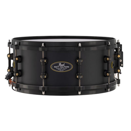 Pearl Pearl Matt Halpern Signature 6x14" Black/Brass Snare Drum Pearl Pearl Matt Halpern Signature 6x14" Black/Brass Snare Drum
