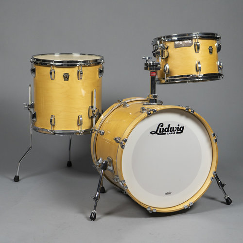 Ludwig Used Ludwig Classic Maple Jazzette 3pc Shell Pack-Natural Maple Ludwig Used Ludwig Classic Maple Jazzette 3pc Shell Pack-Natural Maple