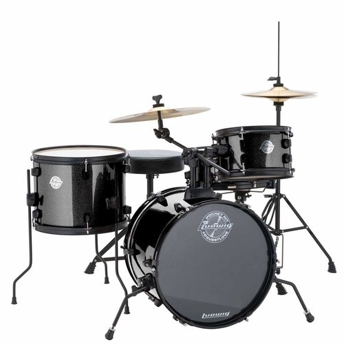 Ludwig Ludwig Pocket Kit by Questlove - Black Sparkle Ludwig Ludwig Pocket Kit by Questlove - Black Sparkle