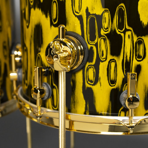 Sonor Sonor SQ2 Thin Beech 6pc Shell Pack-Yellow Tribal w/ Gold Hardware