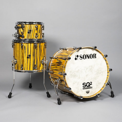 Sonor Sonor SQ2 Medium Maple 3pc Shell Pack-Tiger Semi Gloss Sonor Sonor SQ2 Medium Maple 3pc Shell Pack-Tiger Semi Gloss