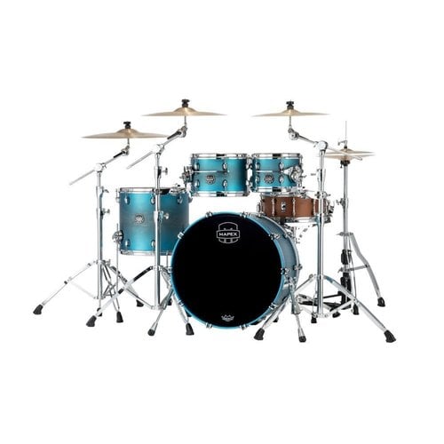 Mapex Mapex Saturn Evolution Classic Maple 4-Piece Shell Pack Exotic Azure Burst Lacquer