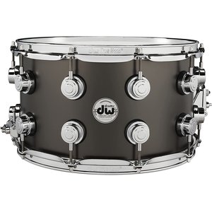 DW DW Collectors Series 8x14" Satin Black Nickel over Brass Snare Drum