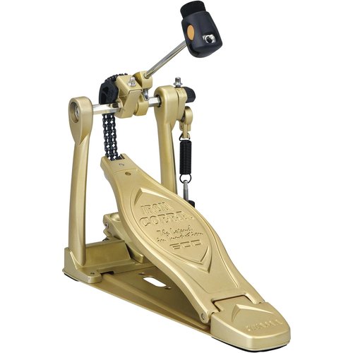 Tama Tama Iron Cobra 600 Duo Glide Single Pedal - Limited Edition Satin Gold Tama Tama Iron Cobra 600 Duo Glide Single Pedal - Limited Edition Satin Gold
