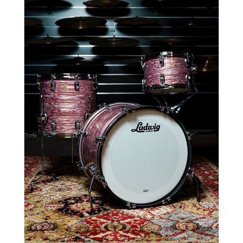 Ludwig Ludwig Legacy Mahogany 3pc Shellpack in Vintage Pink Oyster Ludwig Ludwig Legacy Mahogany 3pc Shellpack in Vintage Pink Oyster