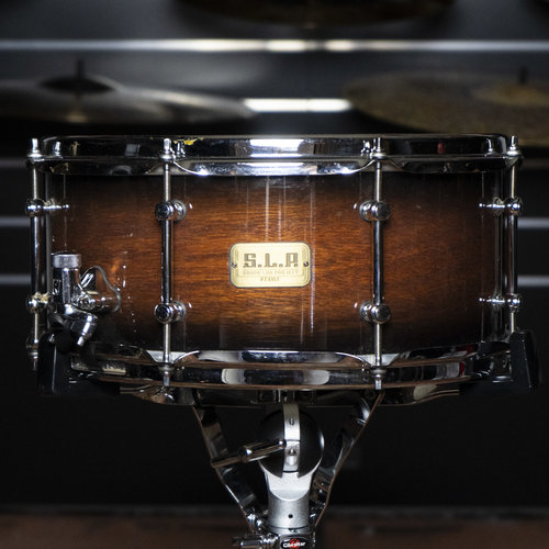 Tama Used Tama S.L.P. Dynamic Kapur 6.5X14" Black Kapur Burst Snare Drum Tama Used Tama S.L.P. Dynamic Kapur 6.5X14" Black Kapur Burst Snare Drum