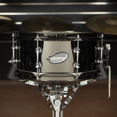 Used Ahead 6x13" Black Chrome over Brass Snare Drum Used Ahead 6x13" Black Chrome over Brass Snare Drum