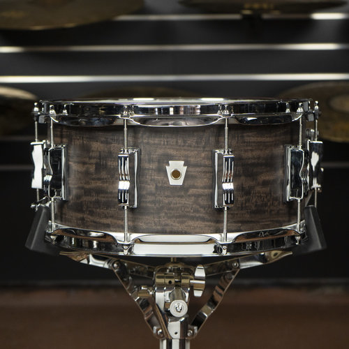 Ludwig Used Ludwig Standard Maple 6.5x14" Aged Ebony Satin Snare Drum Ludwig Used Ludwig Standard Maple 6.5x14" Aged Ebony Satin Snare Drum