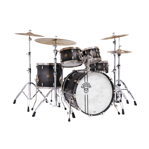 Gretsch Gretsch Limited 140th Anniversary Hybrid 5pc Rock Shellpack (Ebony Stardust Burst) Gretsch Gretsch Limited 140th Anniversary Hybrid 5pc Rock Shellpack (Ebony Stardust Burst)