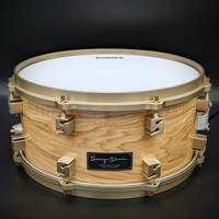 Sonique Drums American Hickory Steam-Bent 6.5"x14" Snare Drum-Gloss Finish w/ Cast Brass Hardware