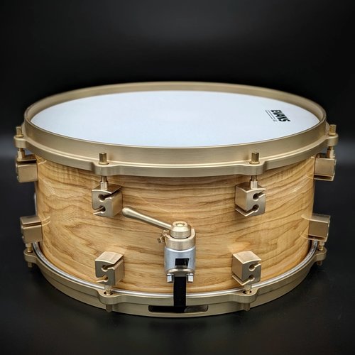 Sonique Drums Sonique Drums American Hickory Steam-Bent 6.5"x14" Snare Drum-Gloss Finish w/ Cast Brass Hardware