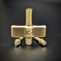 Sonique Drums Signature Brass 12-Point Drum Key Embossed Logo