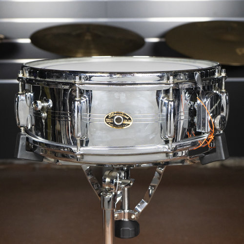 Vintage Slingerland 1960s Krupa Model 5x14" Chrome Over Brass Snare Drum Vintage Slingerland 1960s Krupa Model 5x14" Chrome Over Brass Snare Drum