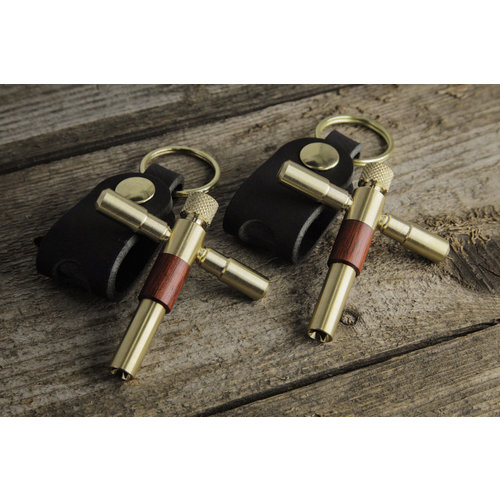Cherry Hill Drums BULLET - Classic Luxury Solid Brass Drum Key w/ Bloodwood Inlay Cherry Hill Drums BULLET - Classic Luxury Solid Brass Drum Key w/ Bloodwood Inlay