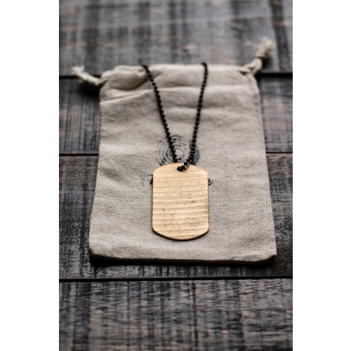 Full Circle Company Full Circle Dogtag Necklace-Made From Recycled Cymbals