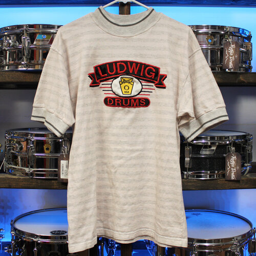 Ludwig Vintage 1990s Ludwig Drums Embroidered Tee-Shirt (Large)