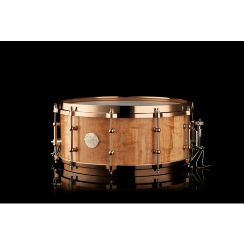 Doc Sweeney Doc Sweeney "Empire" 14"x6" Figured Maple Stave Snare Drum w/ Aztec Gold Hardware