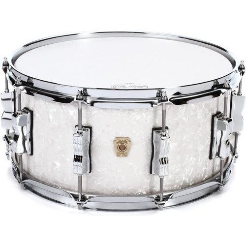 Ludwig Ludwig 6.5x14 Classic Maple Snare Drum - White Marine Pearl Ludwig Ludwig 6.5x14 Classic Maple Snare Drum - White Marine Pearl