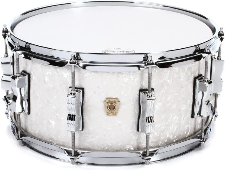White outlet snare drum