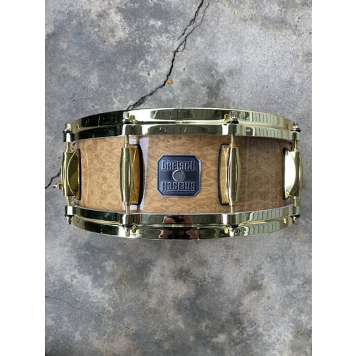 Gretsch Used Gretsch 5x14" USA Custom Limited  Red Camphor Snare Drum w/Brass Hardware