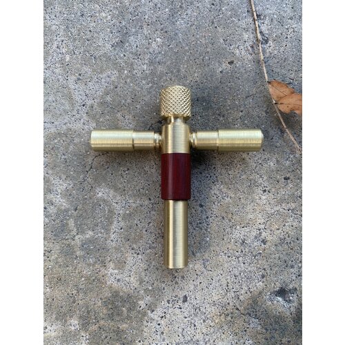 Cherry Hill Drums Cherry Hill Drums BULLET - Classic Luxury Solid Brass Drum Key w/ Bloodwood Inlay Cherry Hill Drums Cherry Hill Drums BULLET - Classic Luxury Solid Brass Drum Key w/ Bloodwood Inlay