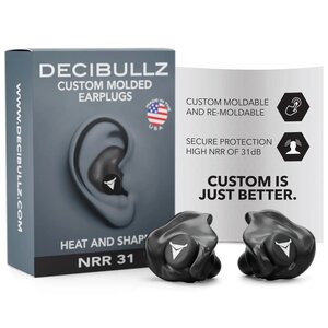 Decibullz Decibullz Custom Molded Earplugs - Black