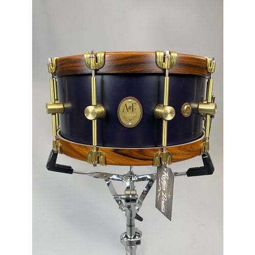 A&F Drum Co. A&F 6.5x14 Teak/Maple Chandler Blue Club Snare Drum  w/Rosewood Hoops