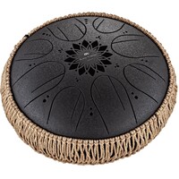 Meinl Sonic Energy Medium Octave Steel Tongue Drum, B Minor, Black