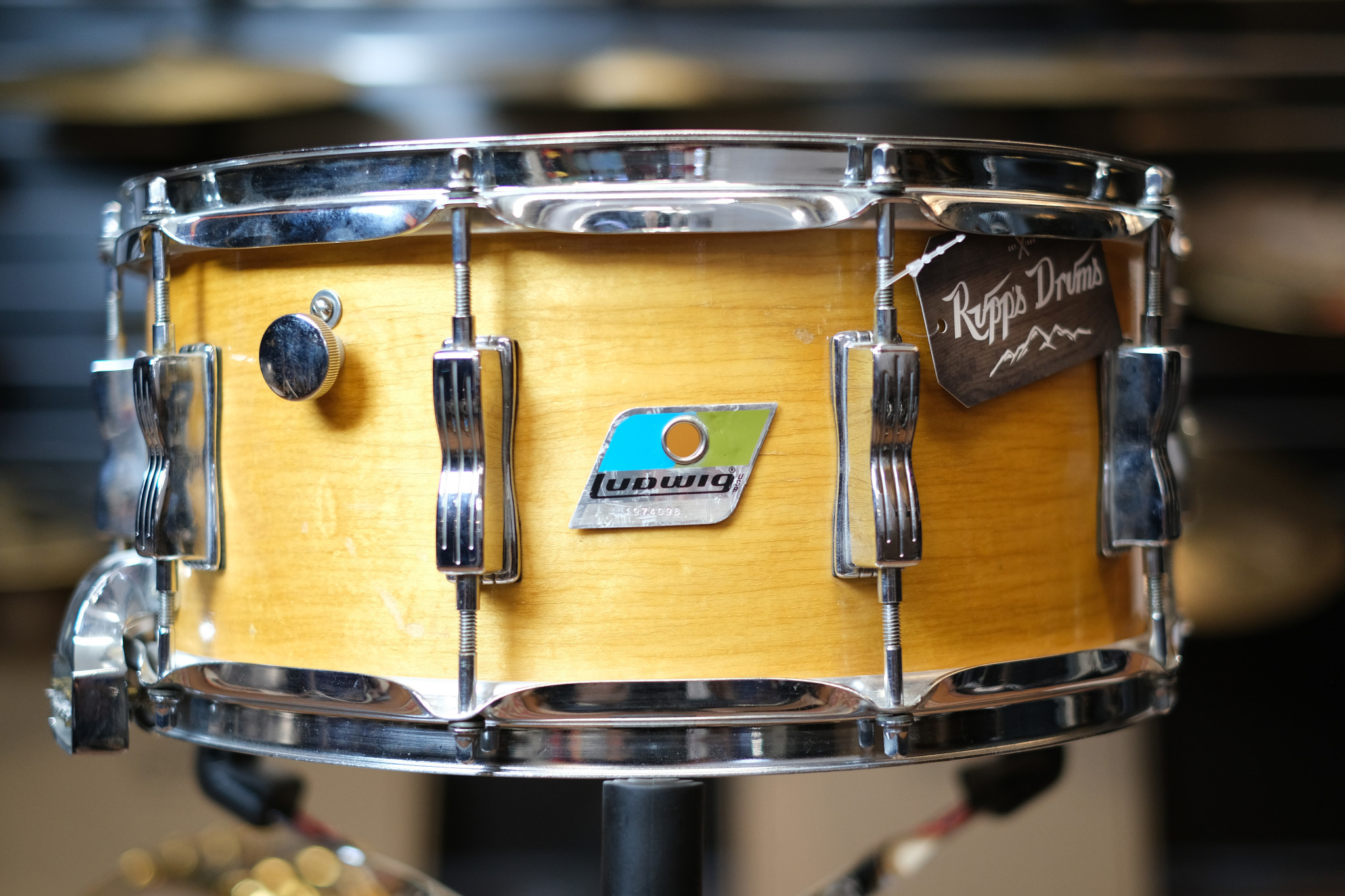 Used Ludwig 6.5x14" Rock Concert Maple Snare Drum Rupp's Drums