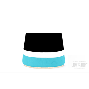 Low Boy Lowboy Lightweight Felt Beater Black/Seafoam w/White Stripes