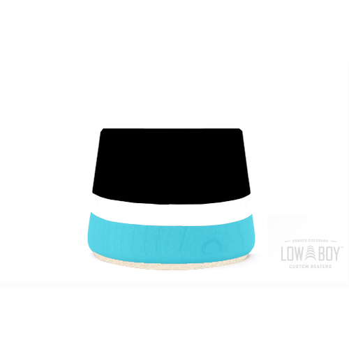 Low Boy Lowboy Lightweight Felt Beater Black/Seafoam w/White Stripes Low Boy Lowboy Lightweight Felt Beater Black/Seafoam w/White Stripes
