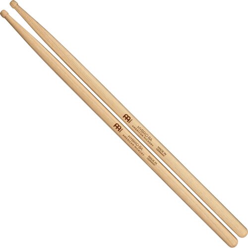 Meinl Meinl Hybrid 8A Hickory Drum Sticks-Round Tip Meinl Meinl Hybrid 8A Hickory Drum Sticks-Round Tip