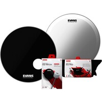 Evans 22" EQ3 Sys Clear Batter/Black/EQpad Drumhead