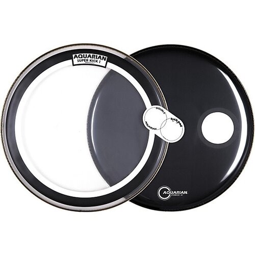 Aquarian Aquarian Superkick I Regulator Black Bass Drum Pack Aquarian Aquarian Superkick I Regulator Black Bass Drum Pack