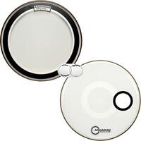 Aquarian Superkick II Regulator White Bass Drumhead Pack