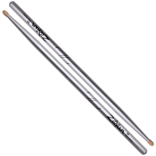 Zildjian Zildjian 5A Chroma (Metallic Paint) Drumsticks Silver Zildjian Zildjian 5A Chroma (Metallic Paint) Drumsticks Silver