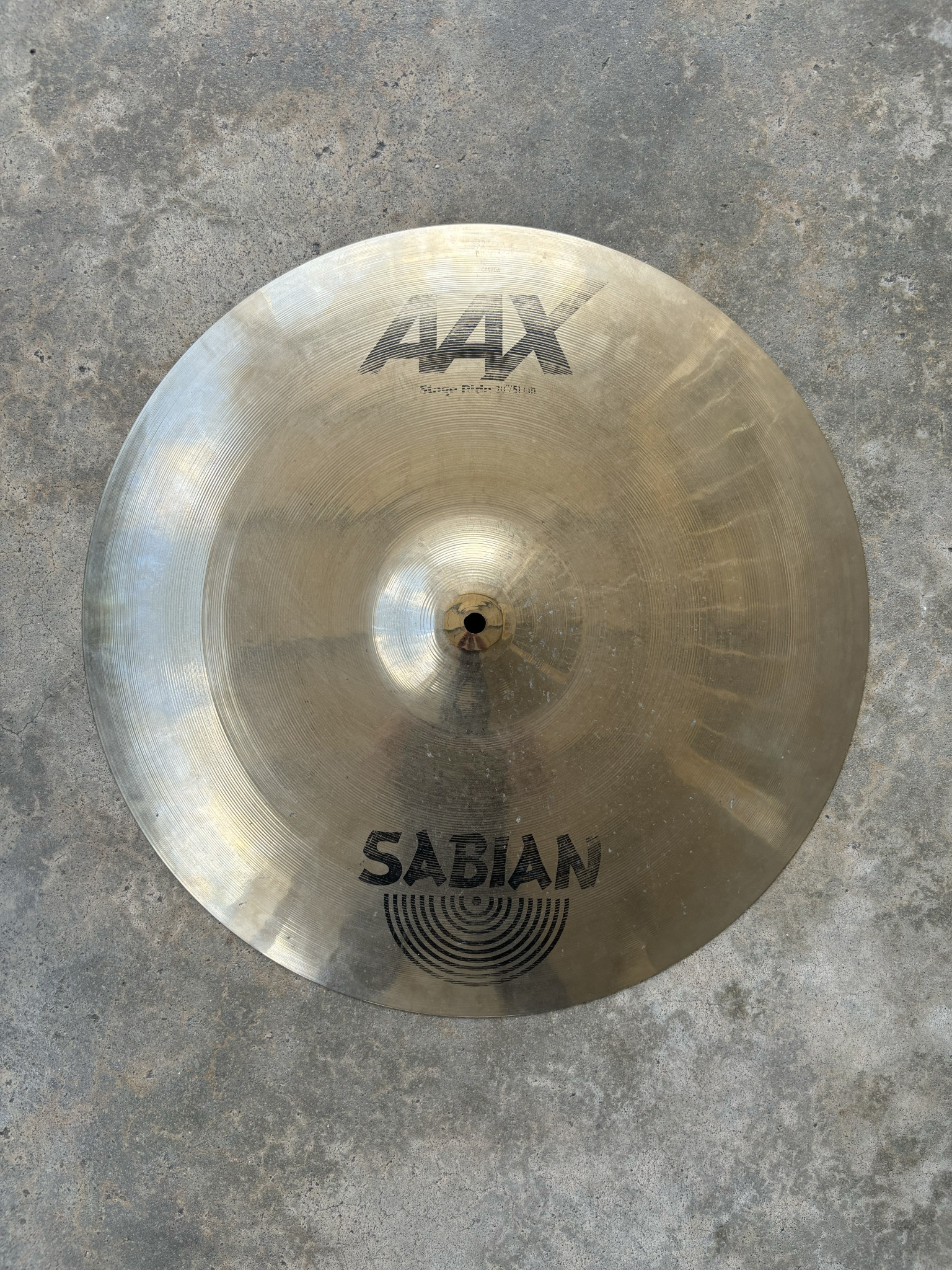 レア物 廃盤 SABIAN AAX Studio Ride 20（Sabian 20