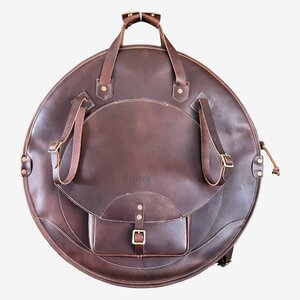 Tackle Instrument Supply Tackle 22" Leather Cymbal Bag (Brown)