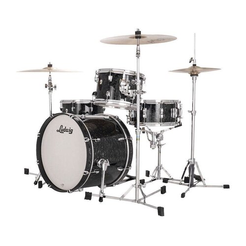 Ludwig Ludwig Neusonic 3pc Downbeat Shellpack (Ebony Pearl)