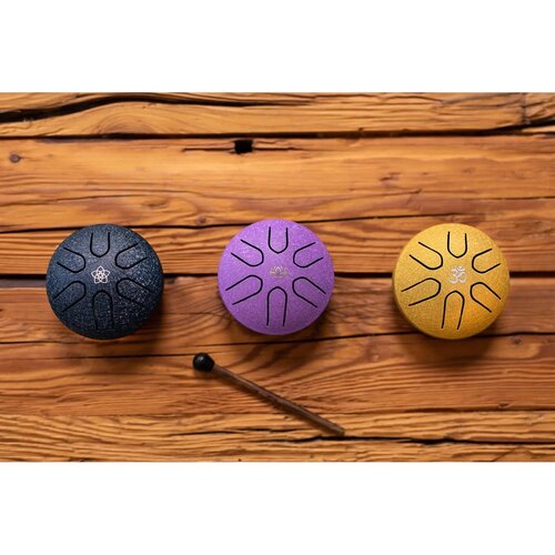 Meinl Meinl Sonic Energy Pocket Steel Tongue Drum, A Major, Purple
