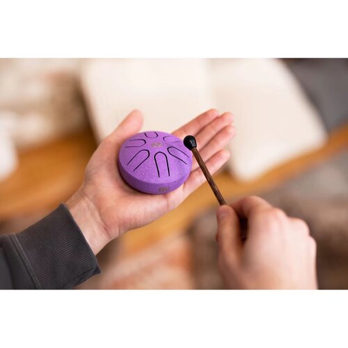 Meinl Meinl Sonic Energy Pocket Steel Tongue Drum, A Major, Purple